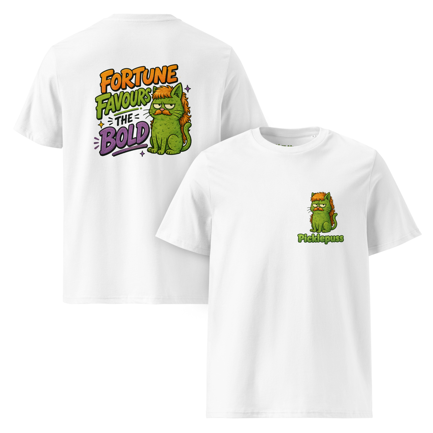 Fortune Favours the Bold - Unisex Organic Cotton T-Shirt - Various Colours