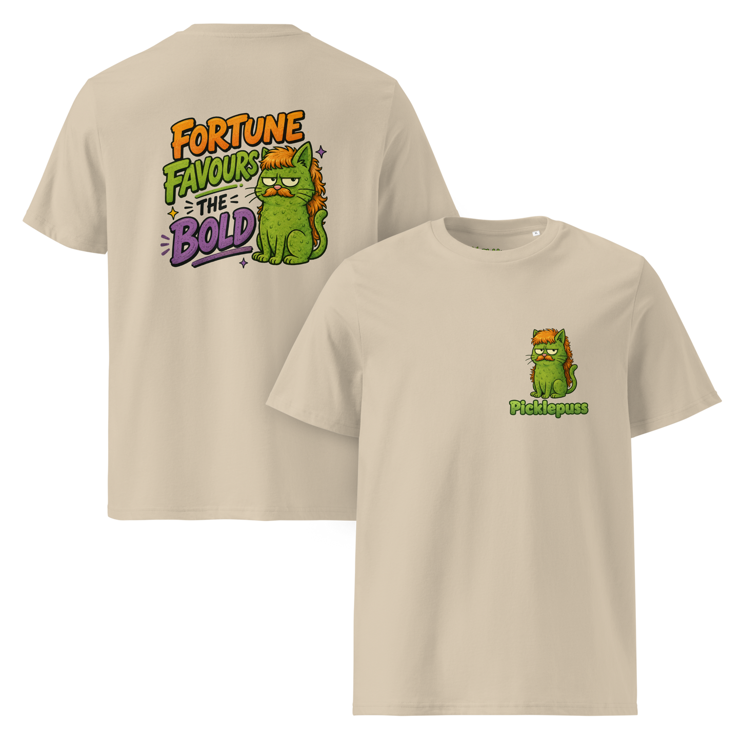 Fortune Favours the Bold - Unisex Organic Cotton T-Shirt - Various Colours