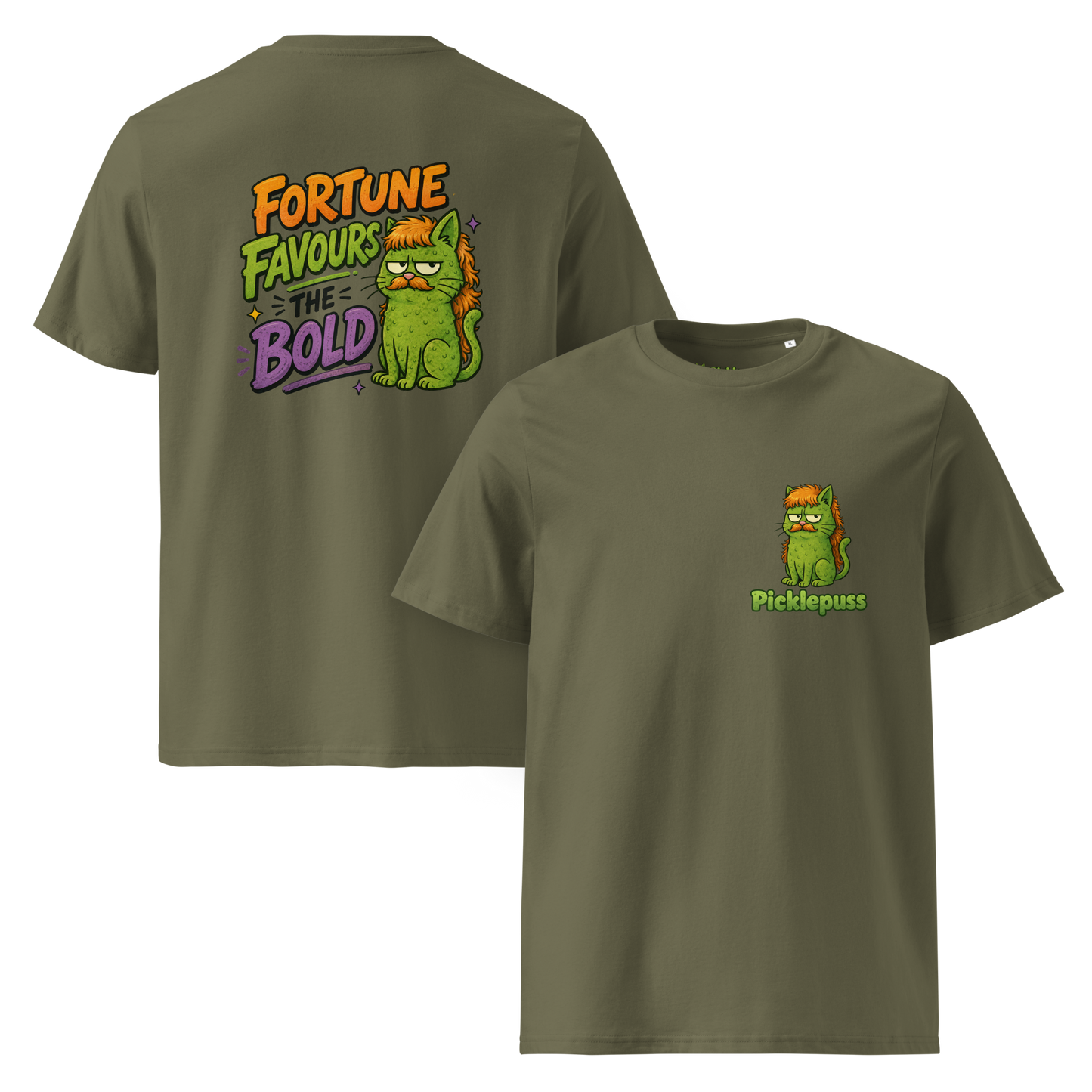Fortune Favours the Bold - Unisex Organic Cotton T-Shirt - Various Colours