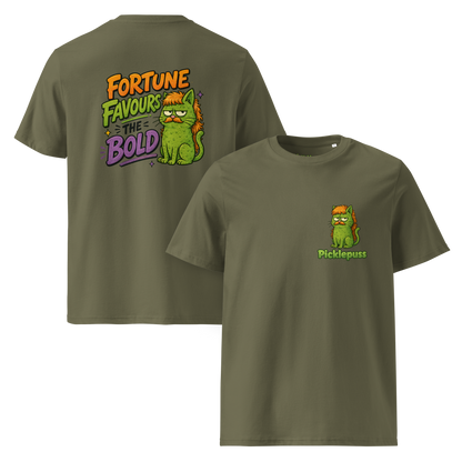 Fortune Favours the Bold - Unisex Organic Cotton T-Shirt - Various Colours